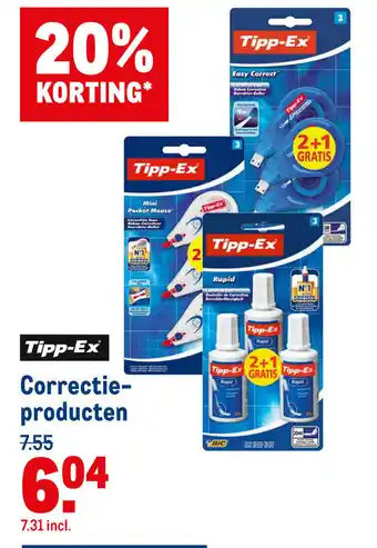 Makro Tipp-Ex Correctie-producten aanbieding