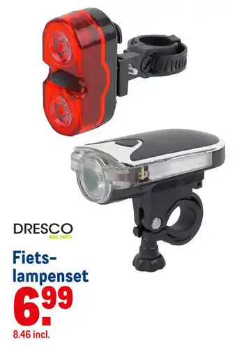 Makro Dresco Fietslampenset aanbieding