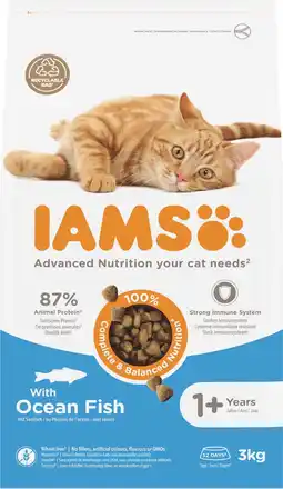 Intratuin Iams for vitality oceaan vis adult 3 kg aanbieding