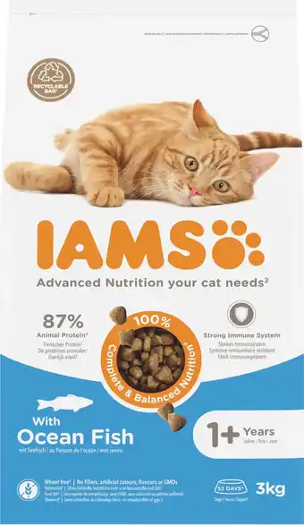 Intratuin Iams for vitality oceaan vis adult 3 kg aanbieding