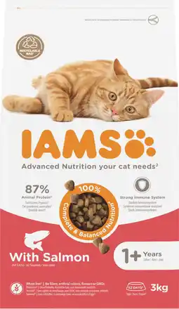 Intratuin Iams for vitality zalm adult 3 kg aanbieding