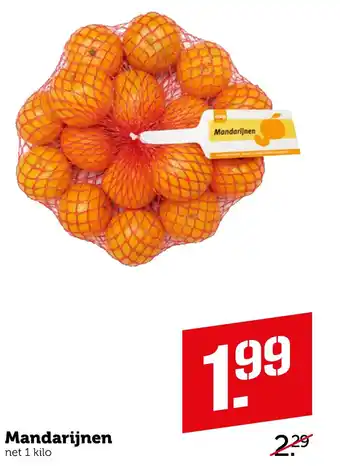 Coop Mandarijnen 1 kilo aanbieding