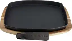Intratuin The bastard barbecue grillplaat met onderzetter sizzling 2021 32,3 x 24,4 x 4 cm aanbieding