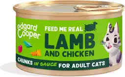 Intratuin Edgard & cooper kattenvoer chuncks in saus lam/kip adult 85 g aanbieding