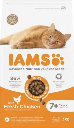 Intratuin Iams for vitality verse kip senior 3 kg aanbieding