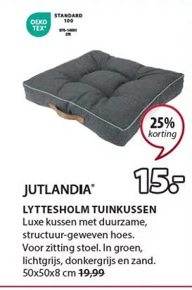 Jysk Lyttesholm tuinkussen aanbieding