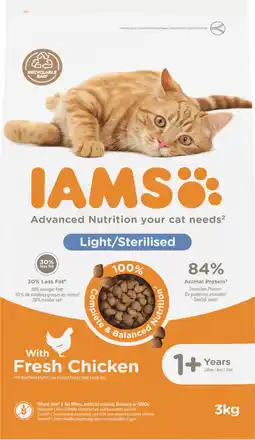 Intratuin Iams for vitality verse kip sterilised 3 kg aanbieding