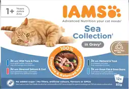 Intratuin Iams delights sea collection gravy 12-pack 85 g aanbieding