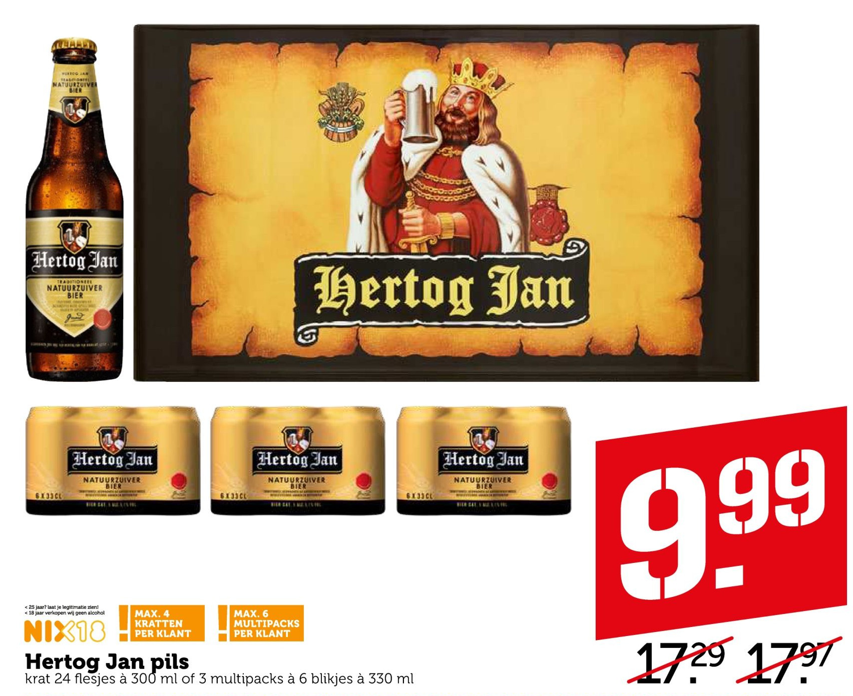 Hertog Jan pils aanbieding bij Coop