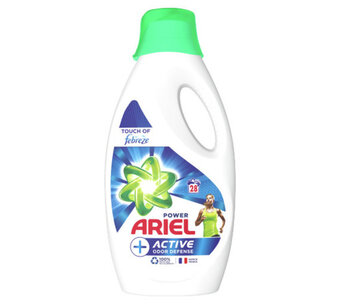Voordeeldrogisterij Ariel vloeibaar wasmiddel + actieve geurbestrijding - 28 wasbeurten aanbieding