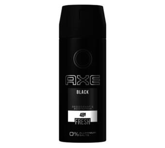 Voordeeldrogisterij Axe deo + bodyspray 48h black - 150 ml aanbieding