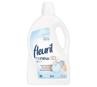 Voordeeldrogisterij Fleuril wasmiddel renew 3d wit - 70 wasbeurten aanbieding