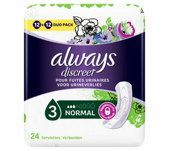 Voordeeldrogisterij Always discreet maandverband normaal - 24 stuks aanbieding