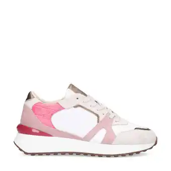 Wehkamp Manfield leren sneakers wit aanbieding