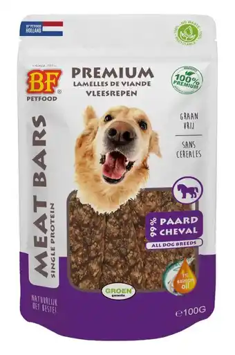 Welkoop Bf petfood meat bars - hondensnack - paard 100 gram aanbieding