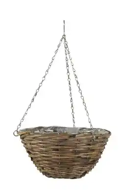 Welkoop Mega collections cubu - hanging basket - bruin ø 30 cm aanbieding