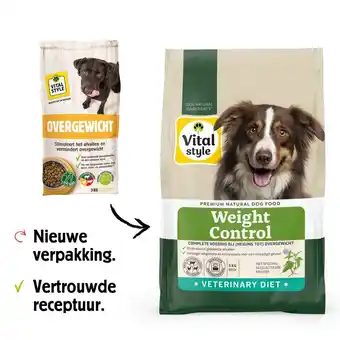 Welkoop Vitalstyle overgewicht - hondenvoer - 12 kg aanbieding