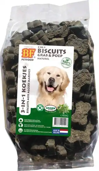 Welkoop Biofood 3 in 1 hondenkoekje - hondensnack - 500 gram aanbieding