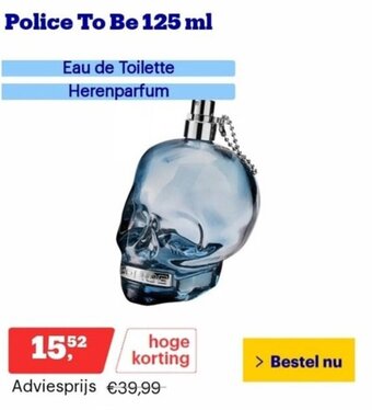 Bol.com Police To Be 125 ml Eau de Toilette Herenparfum aanbieding