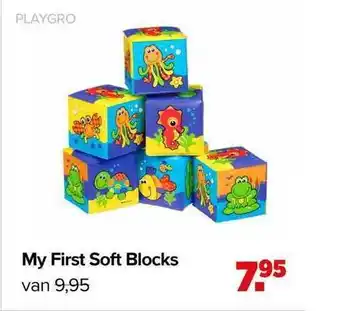 Baby-Dump My First Soft Blocks aanbieding