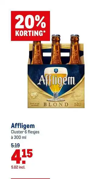 Makro Affligem 300 ml aanbieding