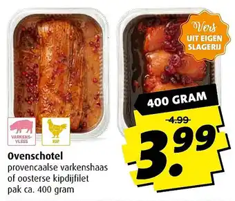 Boni Ovenschotel 400 gram aanbieding