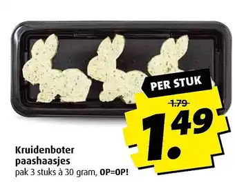 Boni Kruidenboter paashaasjes 30 gram aanbieding