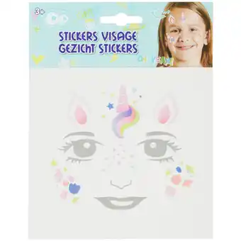 Action Glitter-gezichtsstickers aanbieding