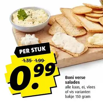 Boni Boni verse salades 150 gram aanbieding