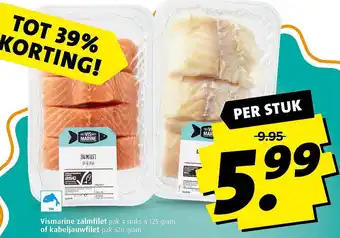 Boni Vismarine zalmfilet of kabeljauwfilet aanbieding