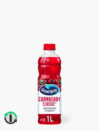 Flink Ocean spray cranberry 1l aanbieding