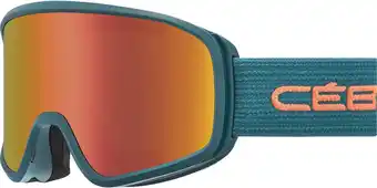 Toppy Cébé striker evo lagoon skibril - mat groen - donkerrode + grijze lens aanbieding