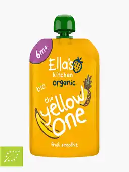 Flink Ella's kitchen organic the yellow one fruit smoothie 6+ maanden 90g aanbieding