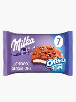 Flink Milka sensations chocolade koekjes oreo 7 x 26g aanbieding