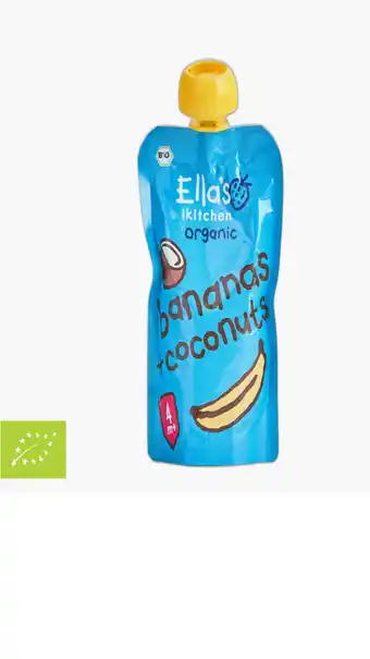 Flink Ella's kitchen organic bananas + coconuts 4+ maanden 120g aanbieding