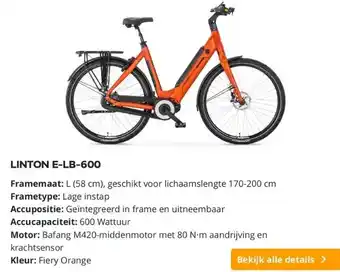 Amslod Linton e-lb-600 aanbieding