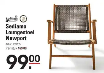 Sligro Sediamo Loungestoel Newport aanbieding