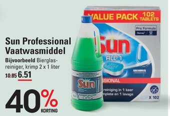 Sligro Sun Professional Vaatwasmiddel aanbieding