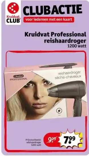 Kruidvat Kruidvat professional reishaardroger aanbieding