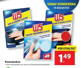 Lidl W5 poetsdoeken aanbieding