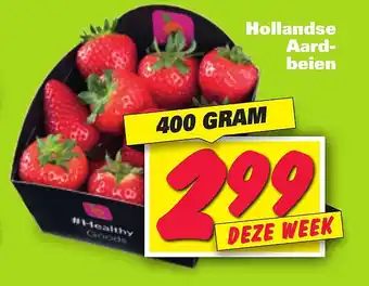 Nettorama Hollandse Aardbeien 400 gram aanbieding