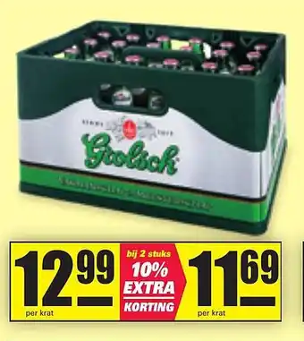 Nettorama Grolsch krat aanbieding