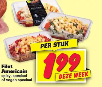 Nettorama Filet Americain spicy, speciaal of vegan speciaal aanbieding