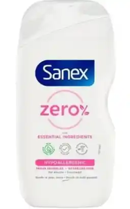 De Online Drogist Sanex zero hypoallergenic douchegel 500ml aanbieding