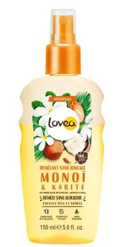 De Online Drogist Lovea anti-klit spray - monoï & shea 150ml aanbieding