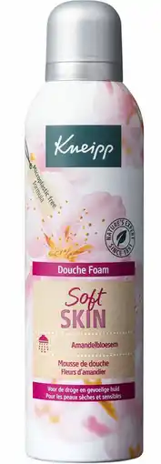 De Online Drogist Kneipp douche foam soft skin - amandelbloesem 200ml aanbieding