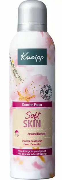 De Online Drogist Kneipp douche foam soft skin - amandelbloesem 200ml aanbieding