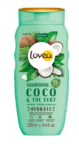 De Online Drogist Lovea shampoo - kokos & groene thee 250ml aanbieding