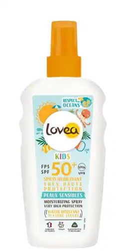 De Online Drogist Lovea moisturizing spray spf50 kids 150ml aanbieding