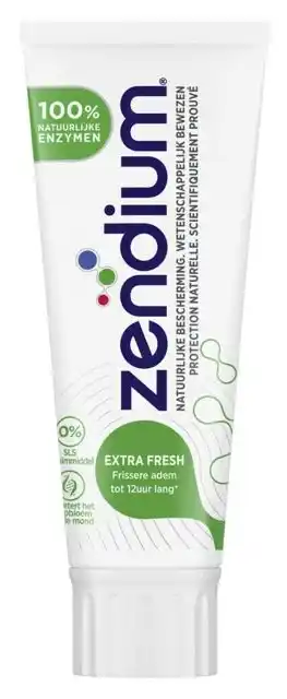 De Online Drogist Zendium extra fresh tandpasta 75ml aanbieding